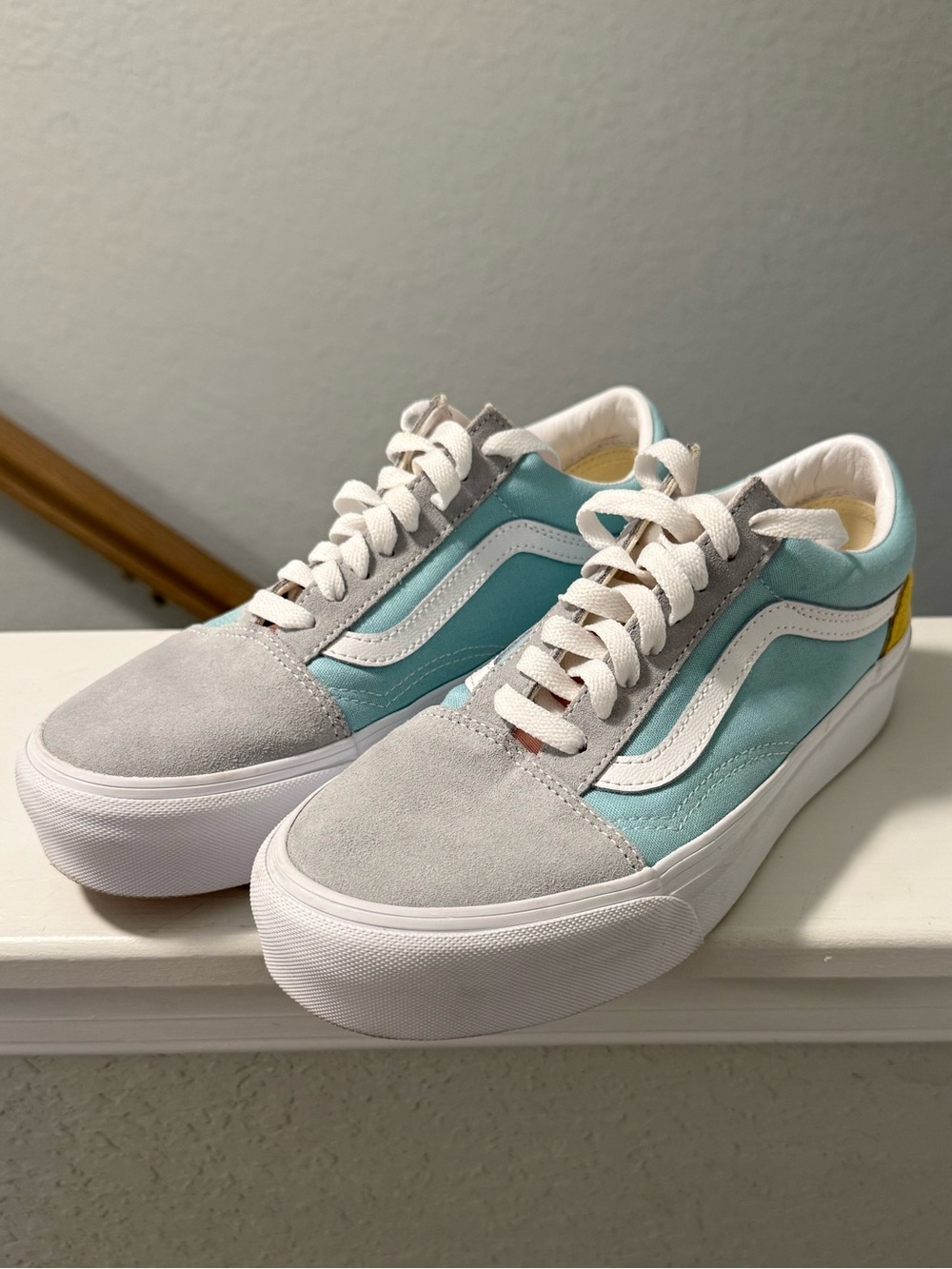 Platform fun color vans